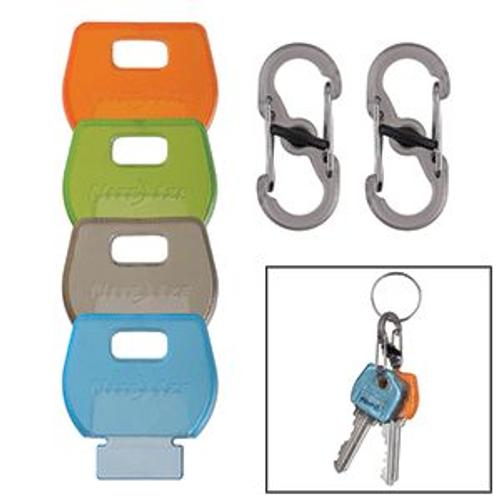 Nite Ize Identikey? Covers - 4-Pack Assorted + S-Biner Combo