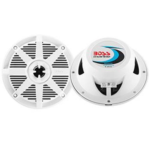 Boss Audio Mr52w 5.25"" 2-Way 150w Marine Full Range Speaker - White - Pair