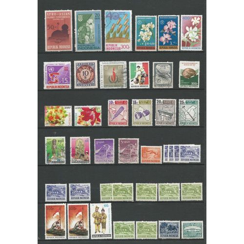 Indonesie - Lot Timbres Divers.
