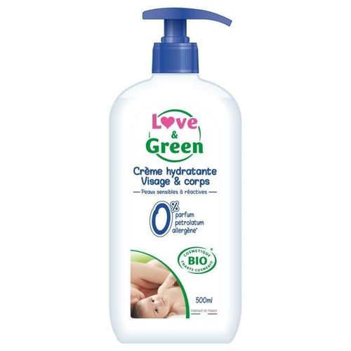 Love Et Green Creme Hydratante Visage Et Corps Hypoallergenique 0 500 Ml