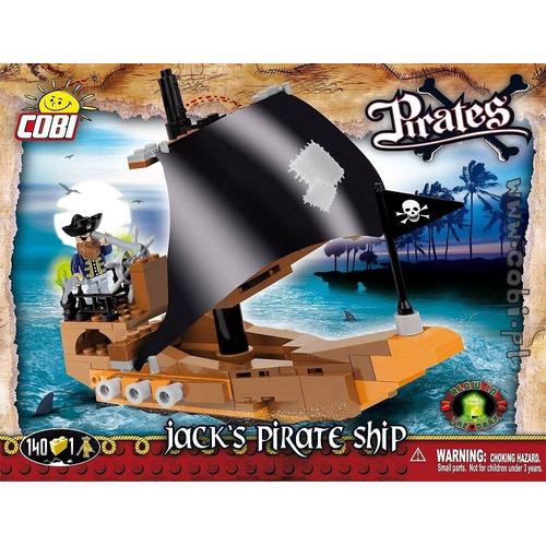 Pirates - Bateau De Pirates Jack - 140 Pièces , 1 Figurine Cobi