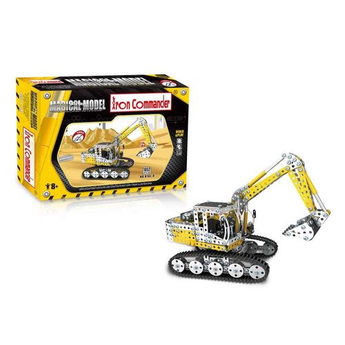 Pelleteuse À Construire - 33.5*15*22.5 Cm 1052 Pièces - Outils Inclus Iron Commander