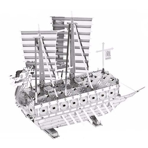 Bateau Tortue - Kit En Métal À Monter - Boitage Type Dvd Metal 3d - Xl