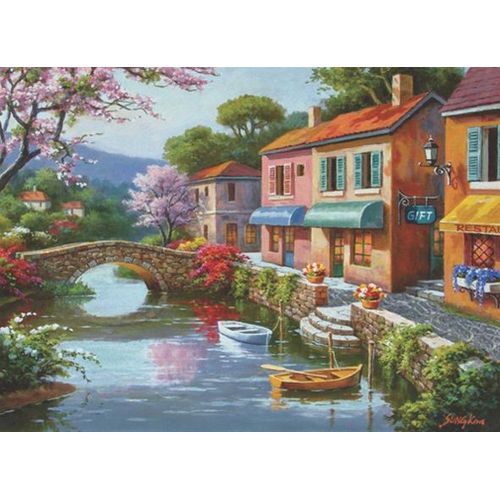 Echoppes Sur Le Quai - Puzzle 1000 Pièces Anatolian
