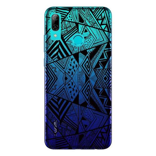 Coque Y7 2019 Geometrique Noir Transparente