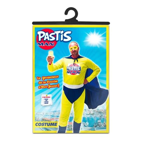 Déguisement Super Pastis Man Taille Unique