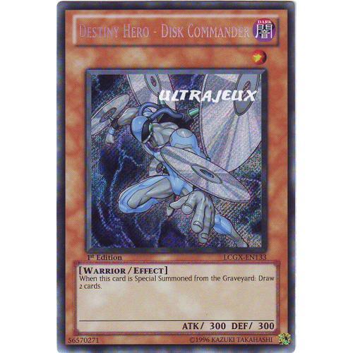 Yu-Gi-Oh! - Lcgx-En133 - Destiny Hero - Disk Commander - Secret Rare