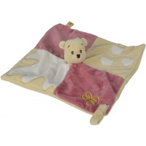 Doudou Winnie Ours Bordeaux Blanc Jaune Disney Nicotoy Simba Toys Benelux The Pooh Miel Abeille Brodée