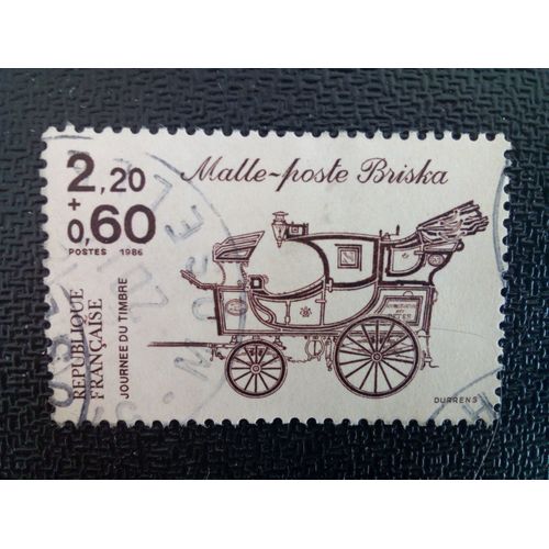 Timbre France Yt 2410 L'entraîneur Du Courrier Briska 1830 (Marron Sur Beige) 1986
