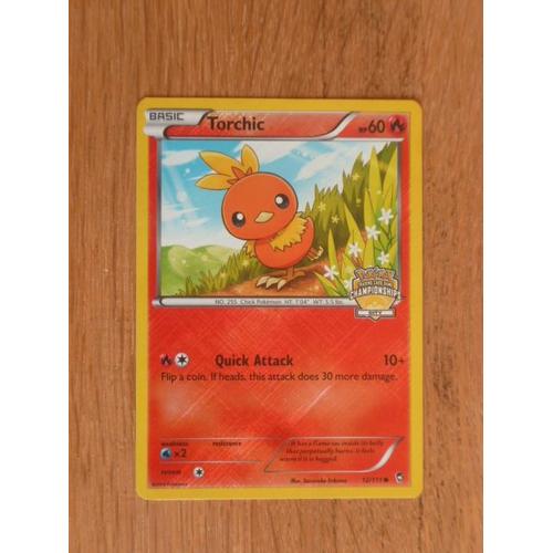 Carte Pokemon Torchic Brillante 60 Hp Cartes De Jeux Rakuten