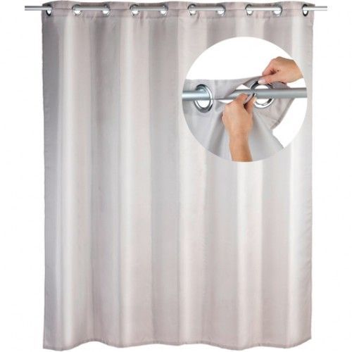 Rideau de douche - Accroche facile - 180 x 200 cm - Taupe WENKO