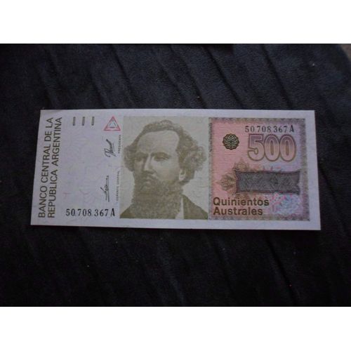 Argentine 500 Australes Nd 88/90 Neuf/ Unc !!