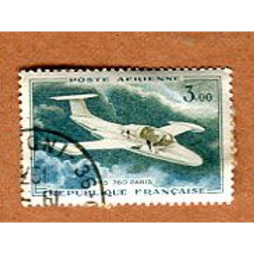 Timbre Oblitéré - Poste Aérienne - " Morane-Saulnier 760 Paris " - Pierre Gandon - 1959