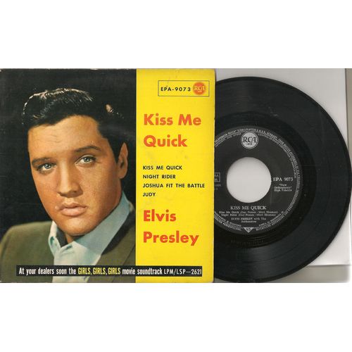 Kiss Me Quick Ep 45 Allemagne 1962 Label Noir