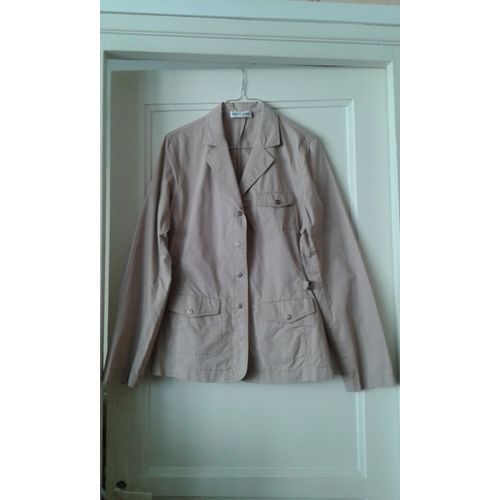 Veste Gerard Darel Saharienne Beige 100% Coton