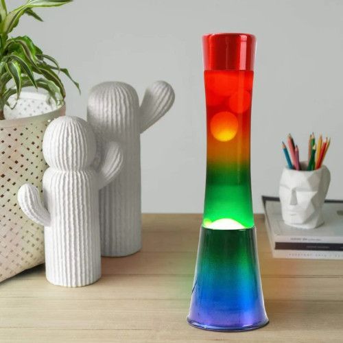 Lampe À Lave En Verre Rainbow
