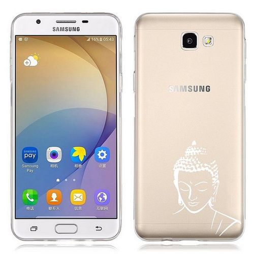 Coque Galaxy A5 2016 Bouddha Blanc Transparente