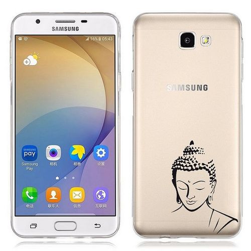 Coque Galaxy A5 2016 Bouddha Noir Transparente