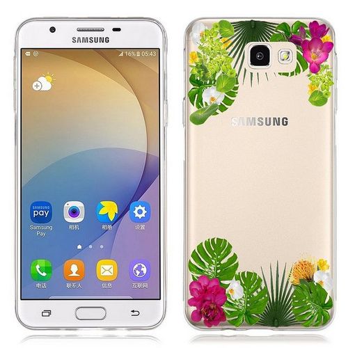 Coque Galaxy A5 2016 Fleur Exotique Tropical Transparente