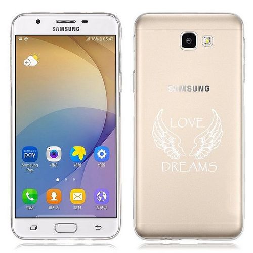 Coque Galaxy A5 2016 Love Dreams Ailes Blanc Transparente