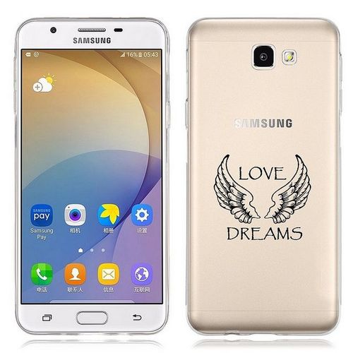 Coque Galaxy A5 2016 Love Dreams Ailes Noir Transparente
