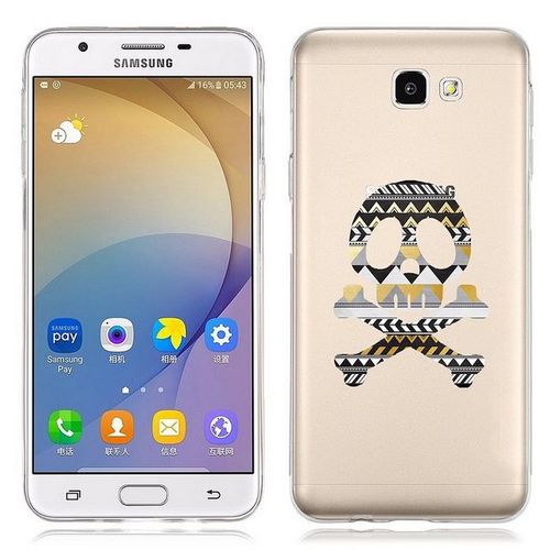 Coque Galaxy A5 2016 Tete De Mort Aztec Transparente