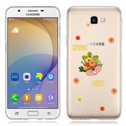Coque Galaxy A5 2016 Spring Vibes Ecureuil Fleur Transparente