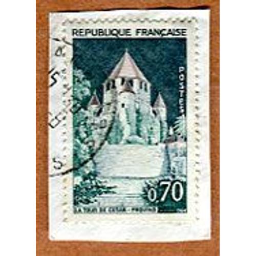 Timbre Oblitéré - " Tour De César - Provins " - Pheulpin - 1964