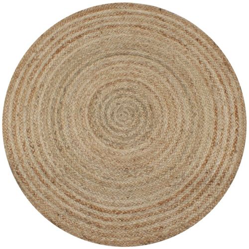 Vidaxl Tapis Jute Tressé 120 Cm Rond