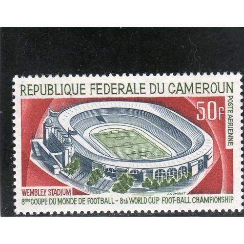 Timbre De Poste Aérienne Du Cameroun (8ème Coupe Du Monde De Football)