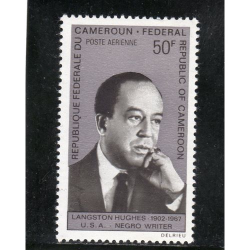 Timbre De Poste Aérienne Du Cameroun (Ecrivain Noir)