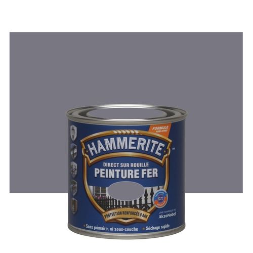 Peinture fer Hammerite brillant Anthracite 0,25 L