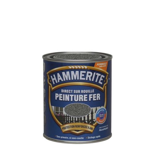 Peinture fer HAMMERITE forgé 750mL gris zinc