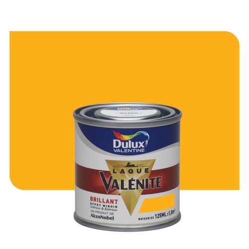 Peinture Dulux Valentine Laque Valénite Brillant Jaune Lumière 125ml