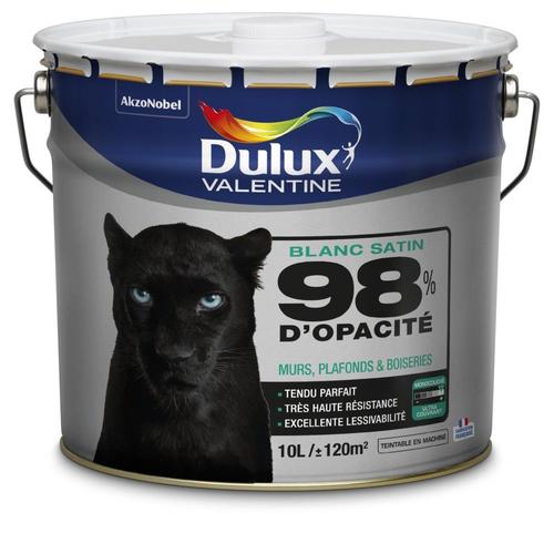 Peinture Dulux Valentine Pro Phase Aqueuse 98% Blanc satin 10L