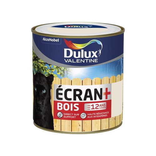 Peinture Spéciale Bois Dulux Valentine Écran+ Satin Blanc Crème 0,5L