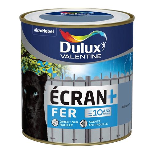Peinture Spéciale Fer Dulux Valentine Écran+ Brillant Orage 0,5L
