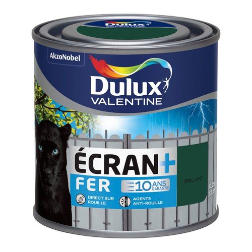 Peinture Spéciale Fer Dulux Valentine Écran+ Brillant Vert Basque 0,25L