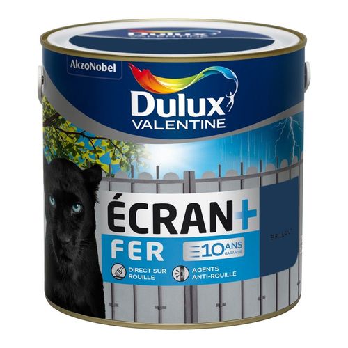 Peinture spéciale fer Dulux Valentine ECRAN + FER brillant marine 2 L