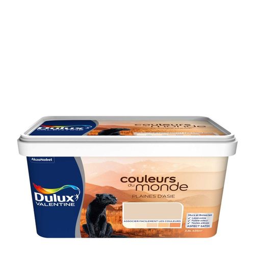 Pot de peinture Dulux Valentine COULEUR DU MONDE plaines d'asie pastel 2.5 L