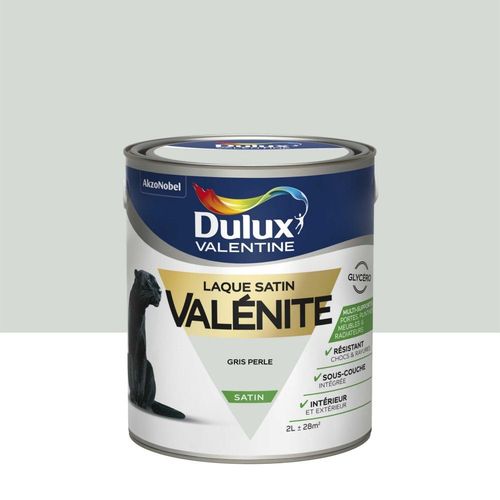 Peinture Laque Dulux Valentine Valénite Satin Gris Perle 2L