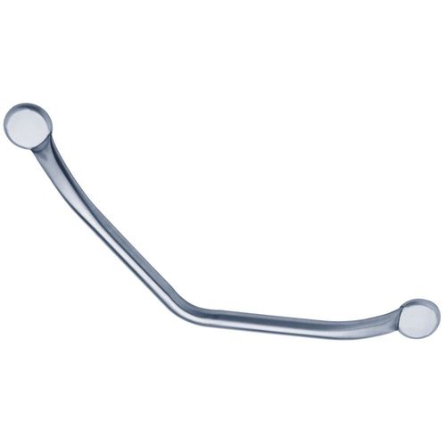 Barre de Maintien GODONNIER monopoutre coudée 135° 35x35cm Inox Brossé