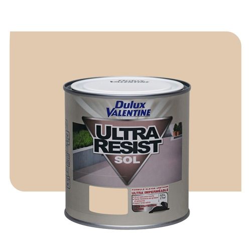 Peinture Dulux Valentine Ultra Résist Sol Satin Sable 0,5L F