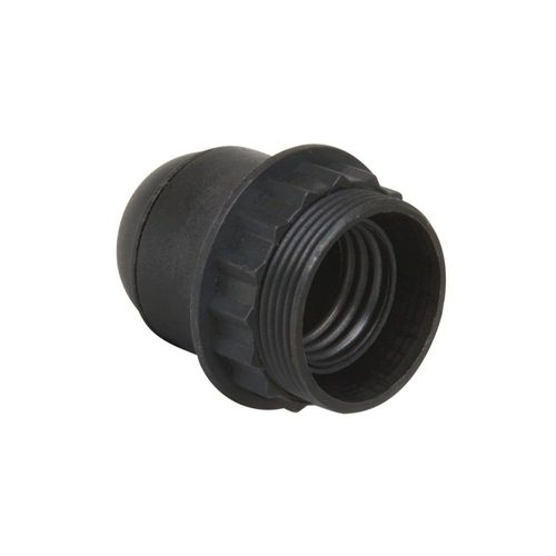 Douille à vis avec bague - 1/2 filetée - E27 - noir DEBFLEX