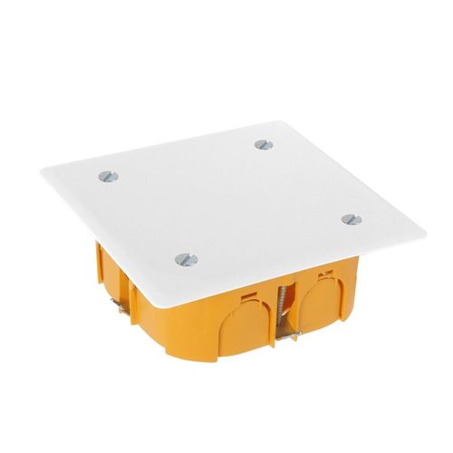 Boîte de dérivation encastrée cloison sèche DEBFLEX 105x105x40mm orange