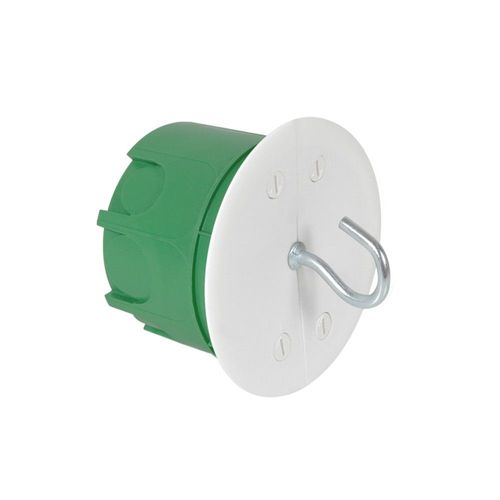 Boîte point de centre maçonnerie DEBFLEX diamètre 67mm profondeur 50mm vert