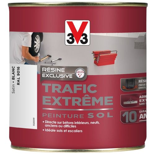 Peinture Sol V33 Trafic Extrême Blanc 0,5L
