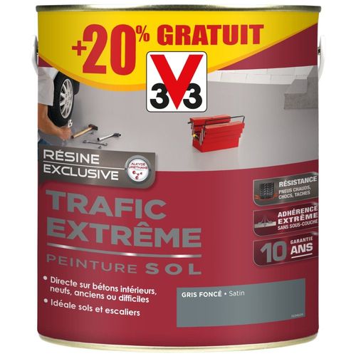 Peinture Sol V33 Trafic Extrême Gris Foncé