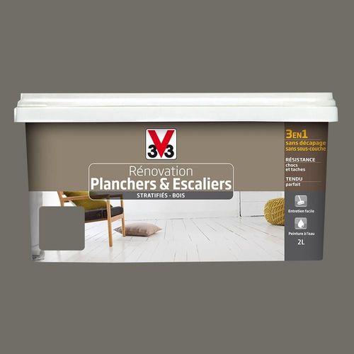 Peinture de rénovation V33 pour sol satin racine 2L