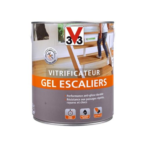 Vitrificateur Gel Escalier V33 Incolore Mat 2,5L